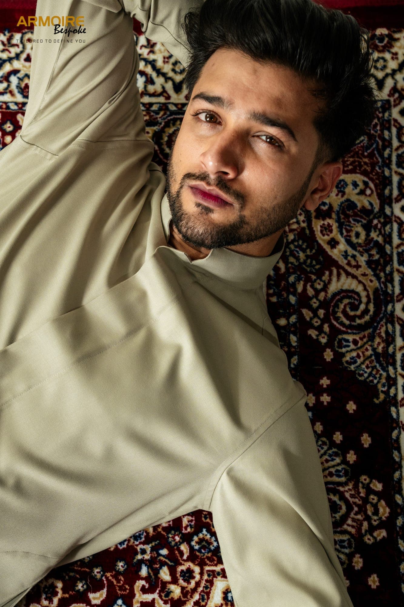 Classic Beige Sherwani-Cut Kurta — view 6