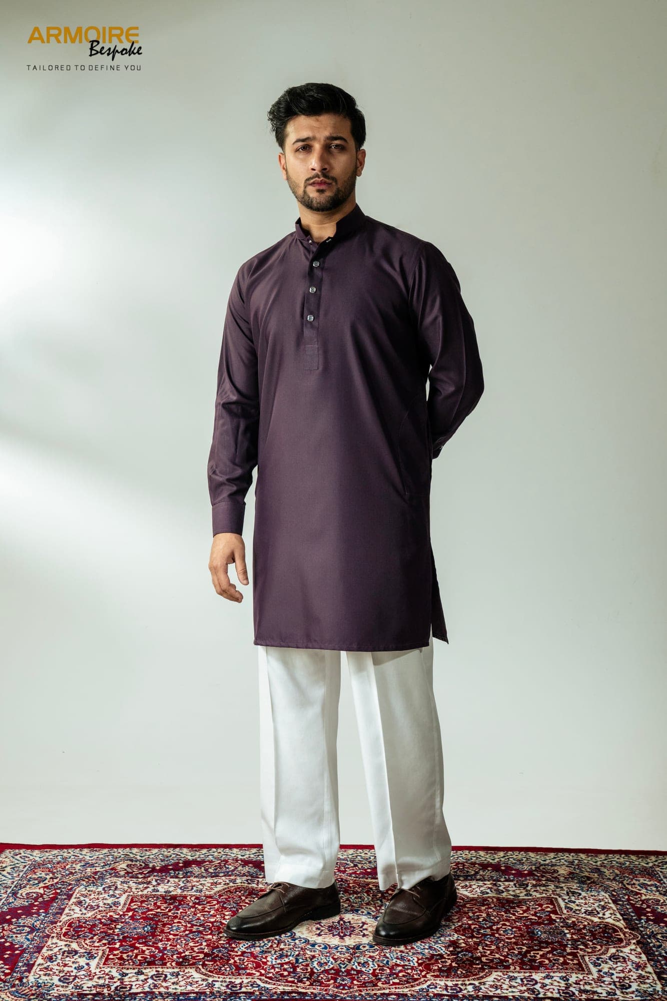Majestic Grape Egyptian Kurta