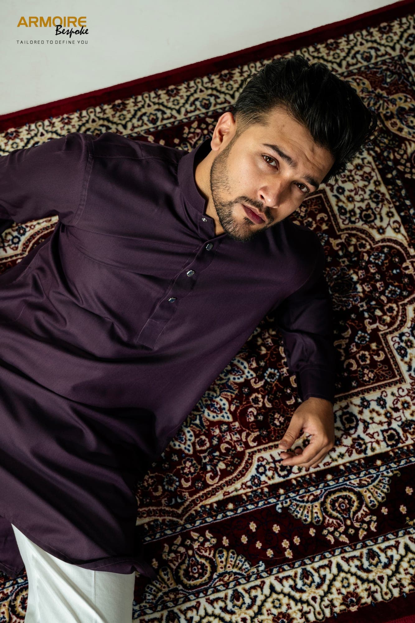 Majestic Grape Egyptian Kurta — view 4