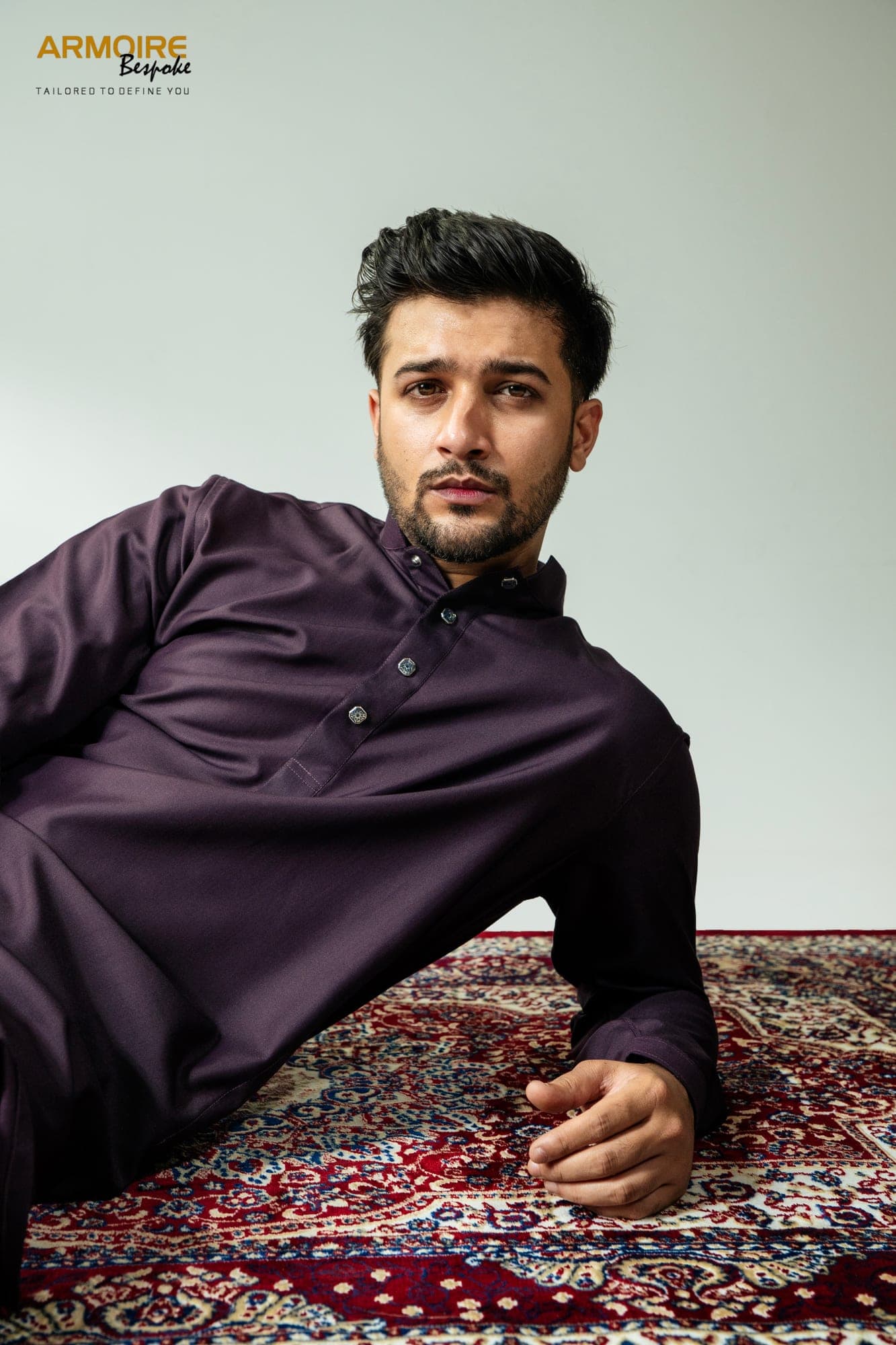 Majestic Grape Egyptian Kurta — view 5