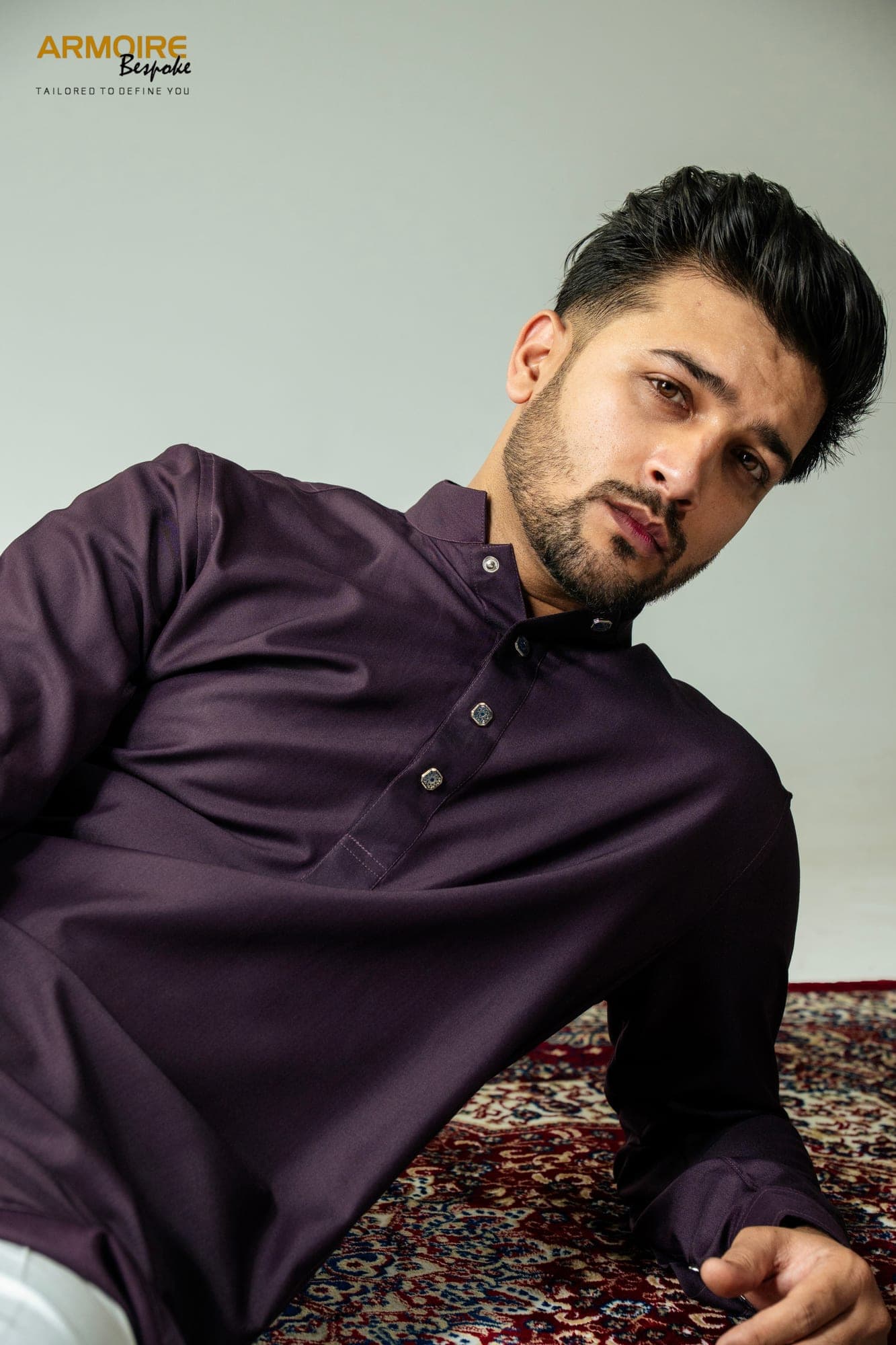 Majestic Grape Egyptian Kurta — view 6