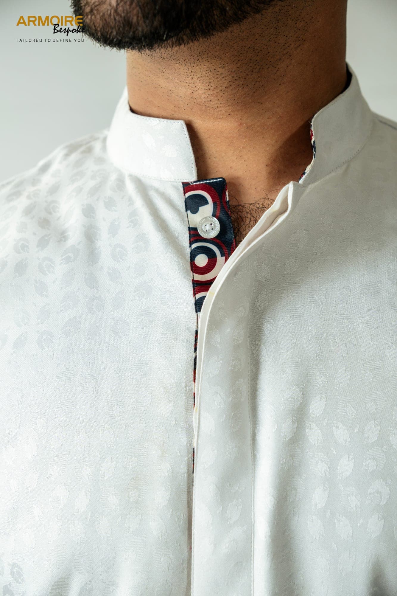 Moonlight White Regal Kurta — view 3
